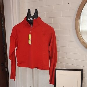 All In Motion Red Quarter-Zip Pullover, Xxl